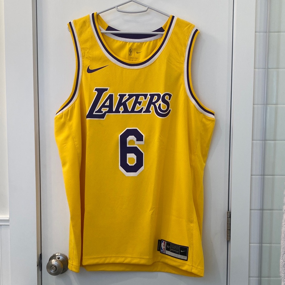 New Nike Yellow Lakers Jersey